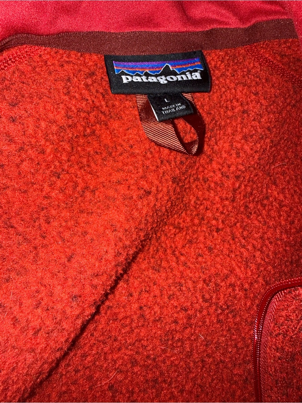 Patagonia Red Full-Zip Women's Fleece Jacket - Picture 3 of 7